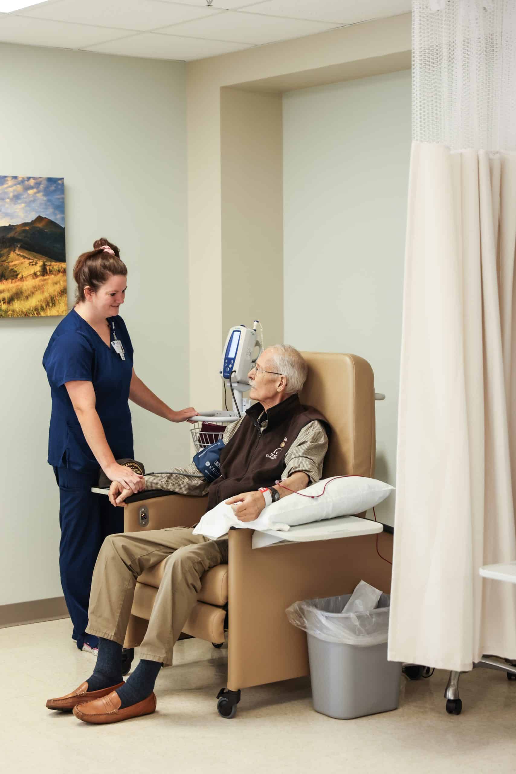 Patricia Hulgan with Patient